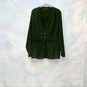 Long Sleeve Flare Blouse